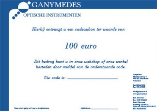 Ganymedes cadeaubon van 100 euro