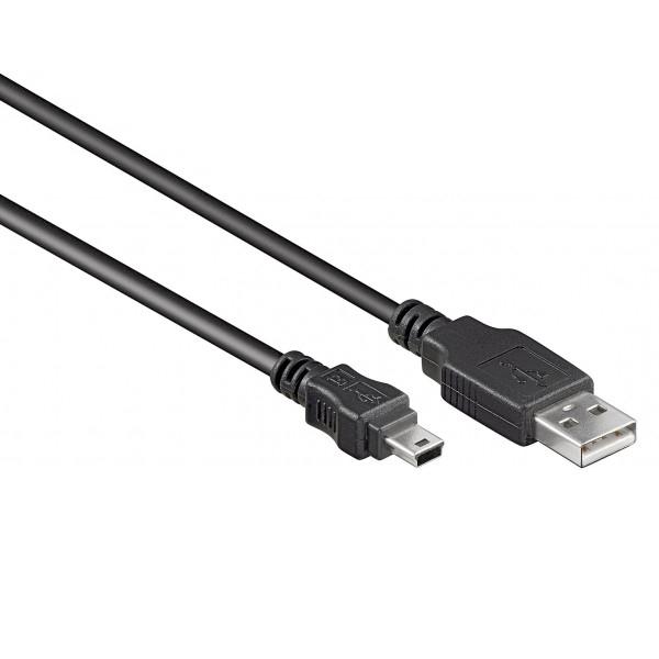 gat kopiëren een schuldeiser Mini USB naar USB A - Kabel - 2.0 - 2 meter - Ganymedes