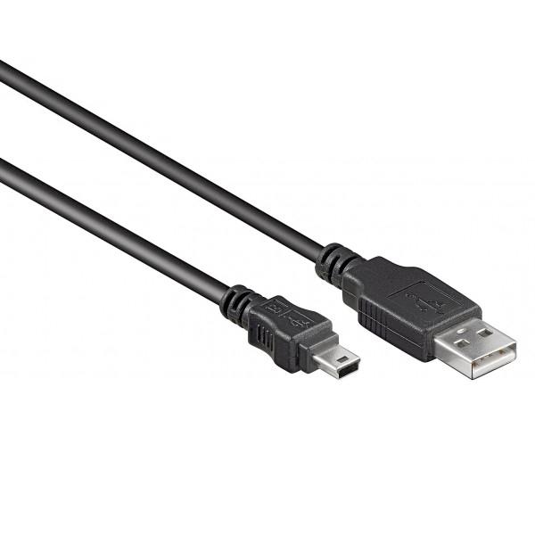 Noodlottig wol kiezen Mini USB naar USB A - Kabel - 2.0 - 2 meter - Ganymedes