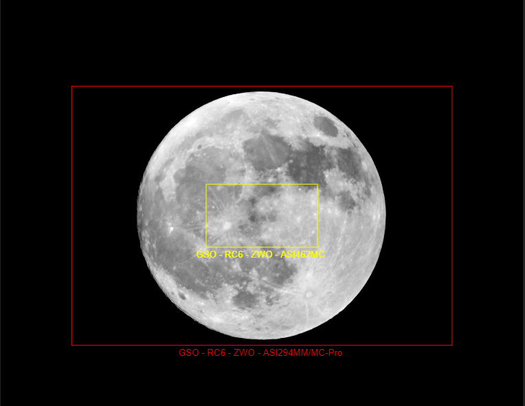 Vergelijk FOV tussen ZWO ASI462MC en de ZWO ASI294MC-P