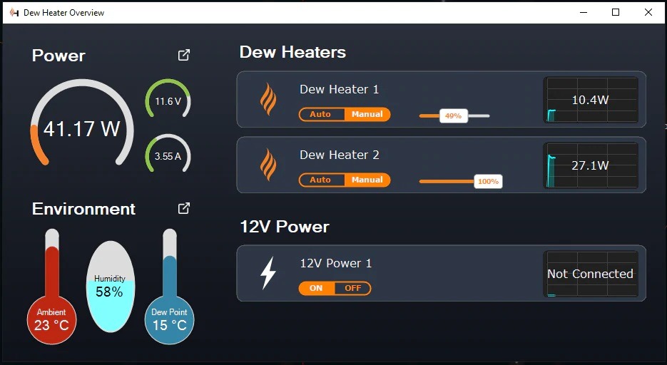 Celestron dew heating controller 2x