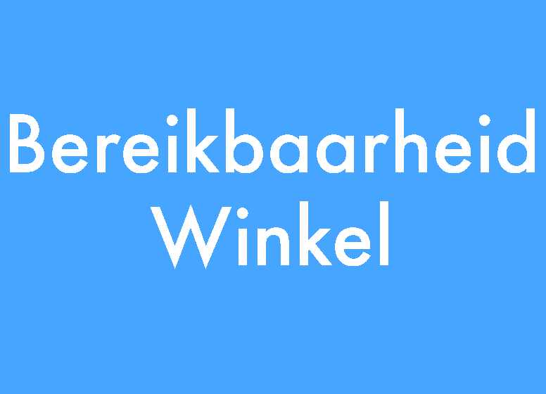 Bereikbaarheid winkel