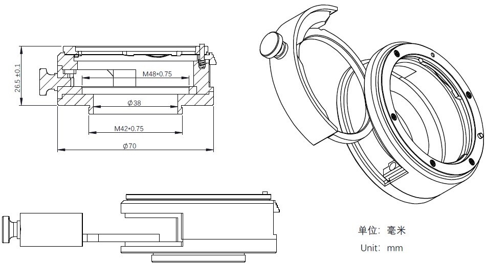 ZWO Filter Drawer EOS Lens