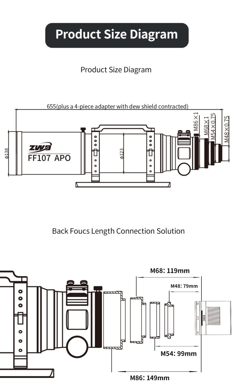 ZWO FF107 diagram