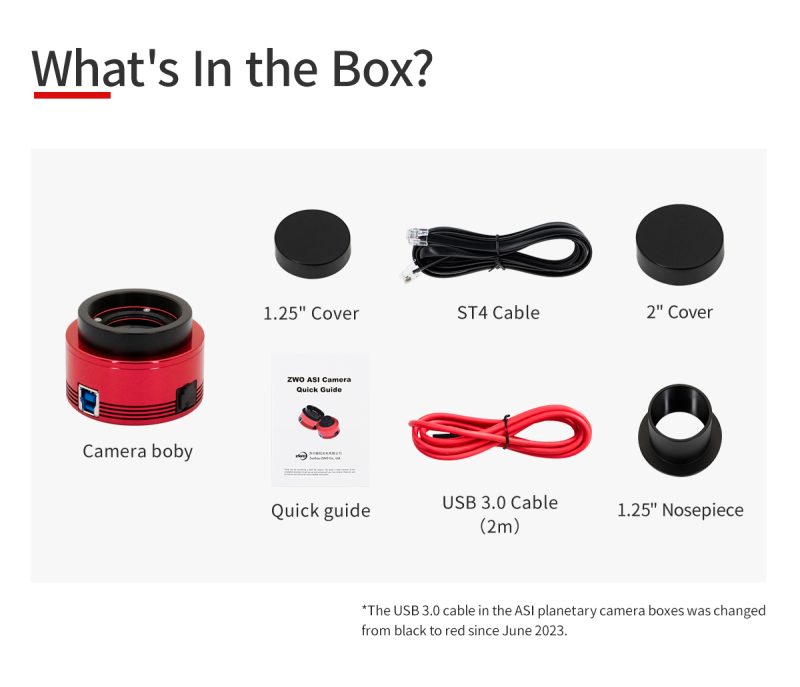 ASI585MM box content