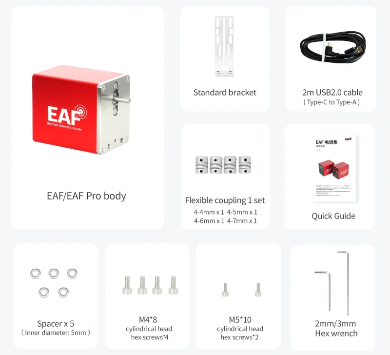 ZWO EAF New - box content