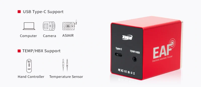 ZWO EAF USB - C Support