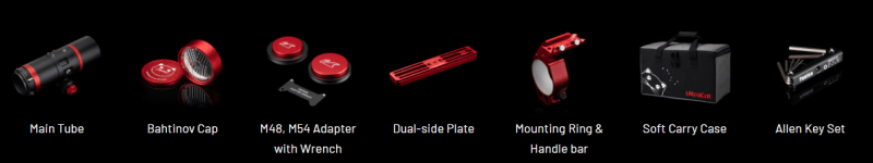 William Optics Ultra-Cat 56 box content William Optics Ultra-Cat 56 box content