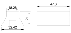 PEG SHOE dimensions